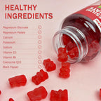 Sugar free magnesium complex gummies ingredients list with calcium and vitamin D