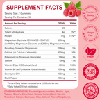 KangRiXin Magnesium Glycinate Gummies Supplement Facts label serving size 2 gummies
